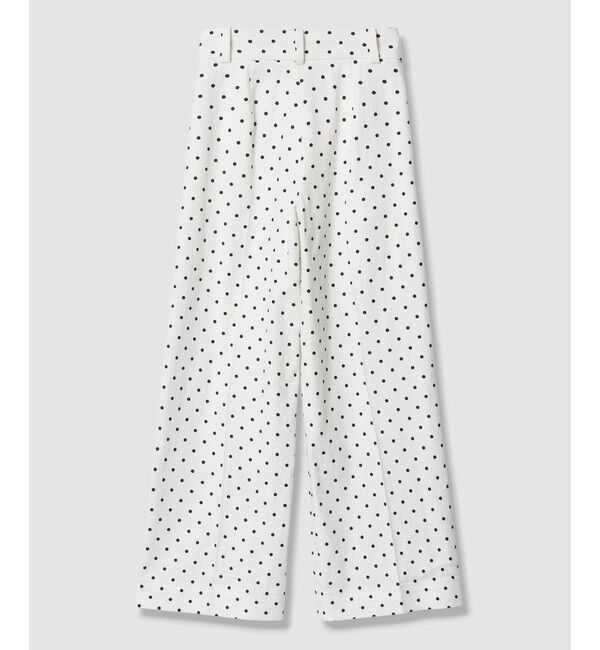 LOULOU WILLOUGHBY「【LOULOU WILLOUGHBY】リネン混ドットワイドパンツ」|チノ|