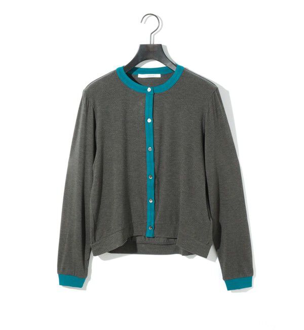 MIDIUMISOLID「MIDIUMISOLID for Ladies バイカラークルーネックカーディガン」|カーディガン|