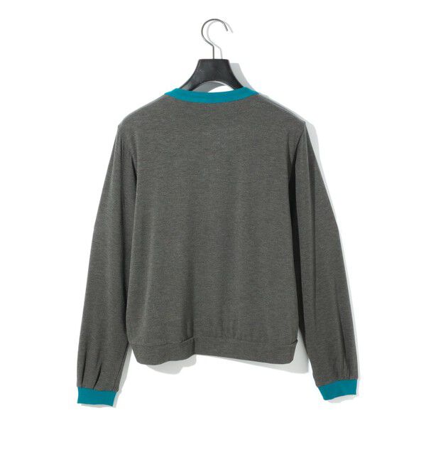 MIDIUMISOLID「MIDIUMISOLID for Ladies バイカラークルーネックカーディガン」|カーディガン|