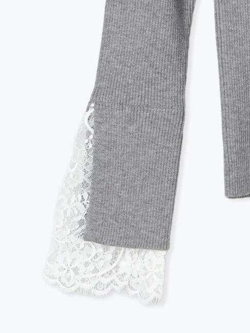 Te chichi「レースカフスレイヤードニット」|ニット・セーター|