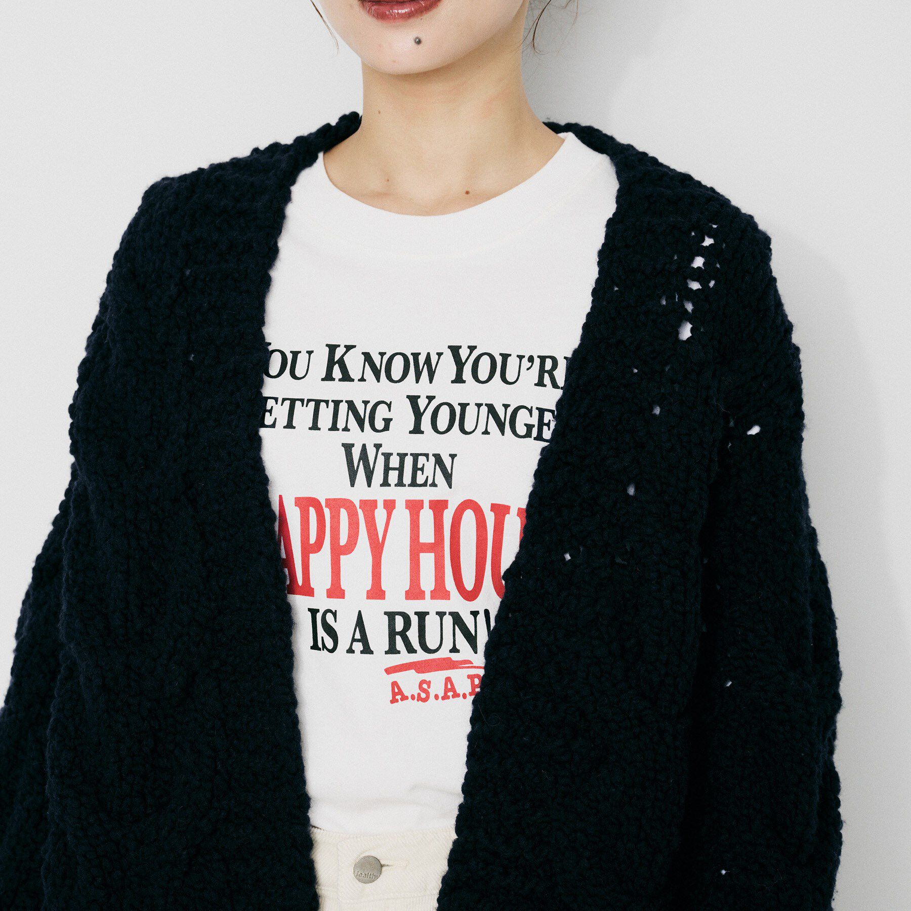 UNTITLED「【IRONING】ケーブルラフカーデ」|カーディガン|