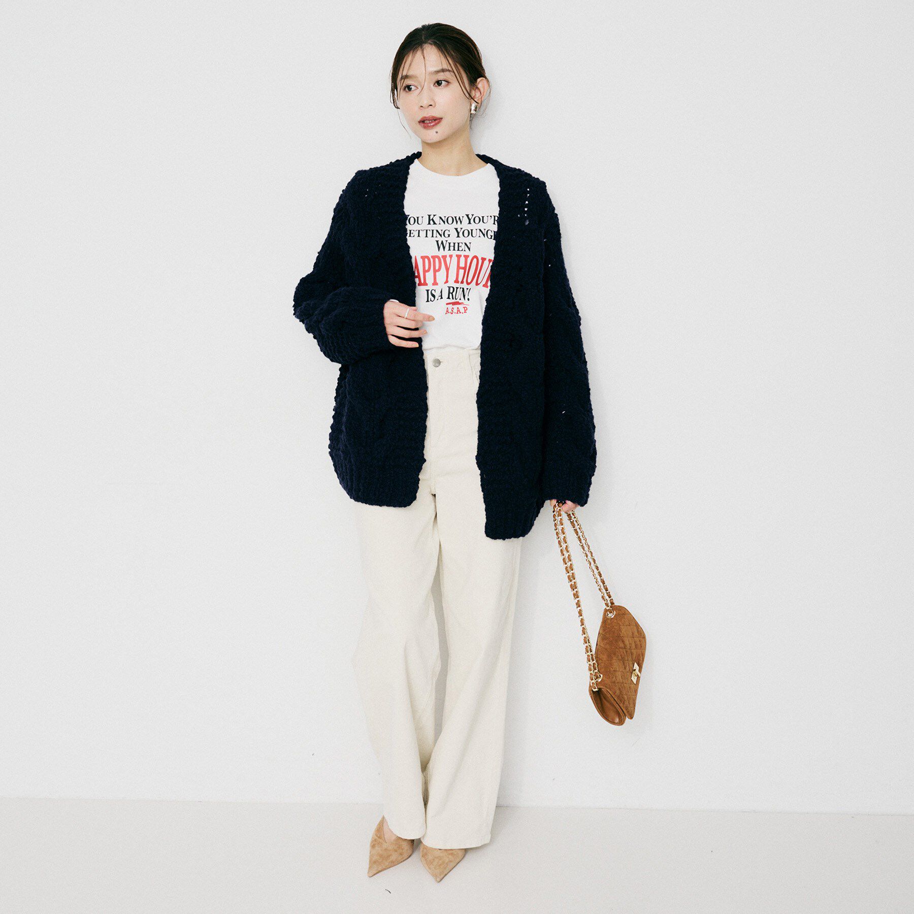 UNTITLED「【IRONING】ケーブルラフカーデ」|カーディガン|