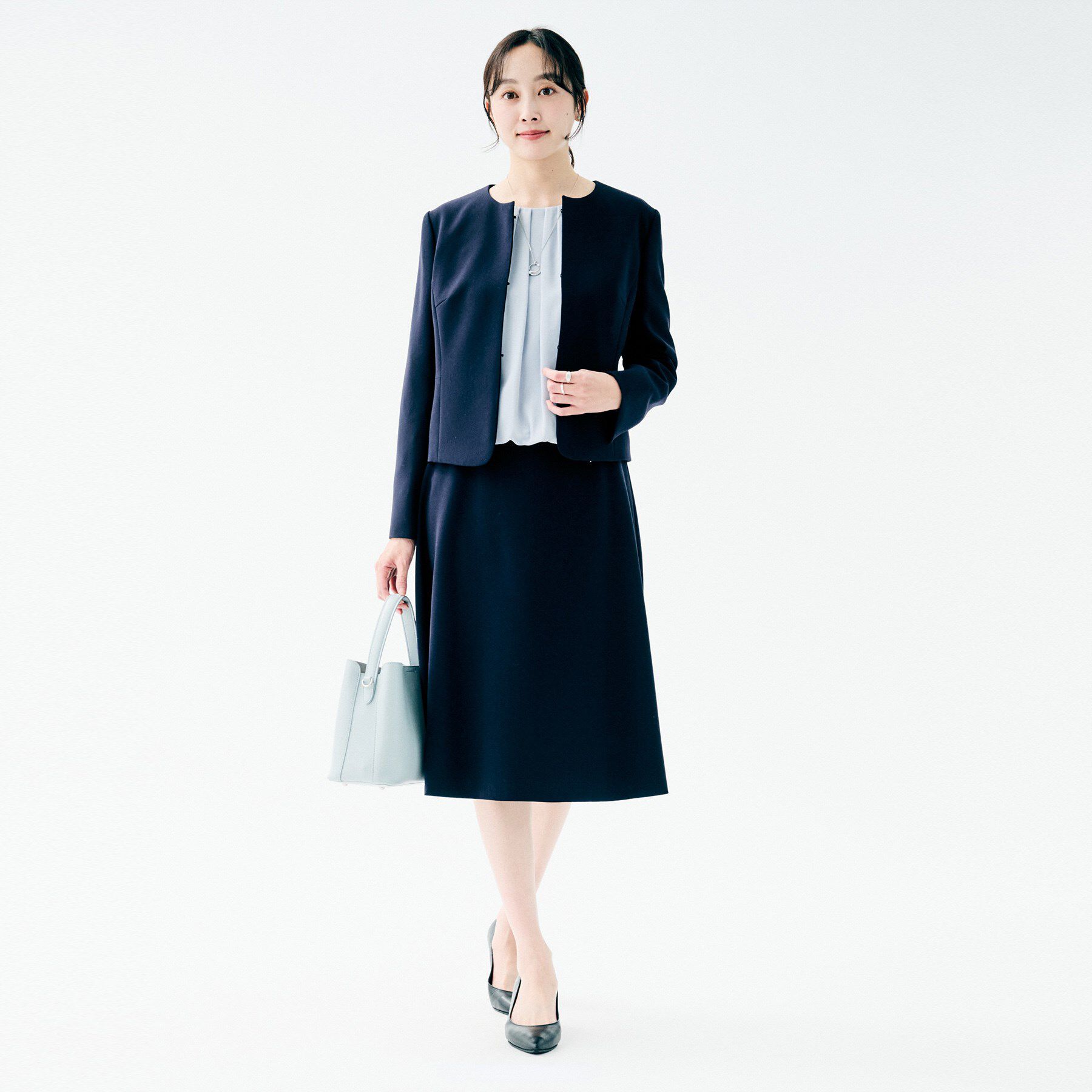 UNTITLED「【透けにくい/ウエストイン見え】タックブラウス」|シャツ・ブラウス|