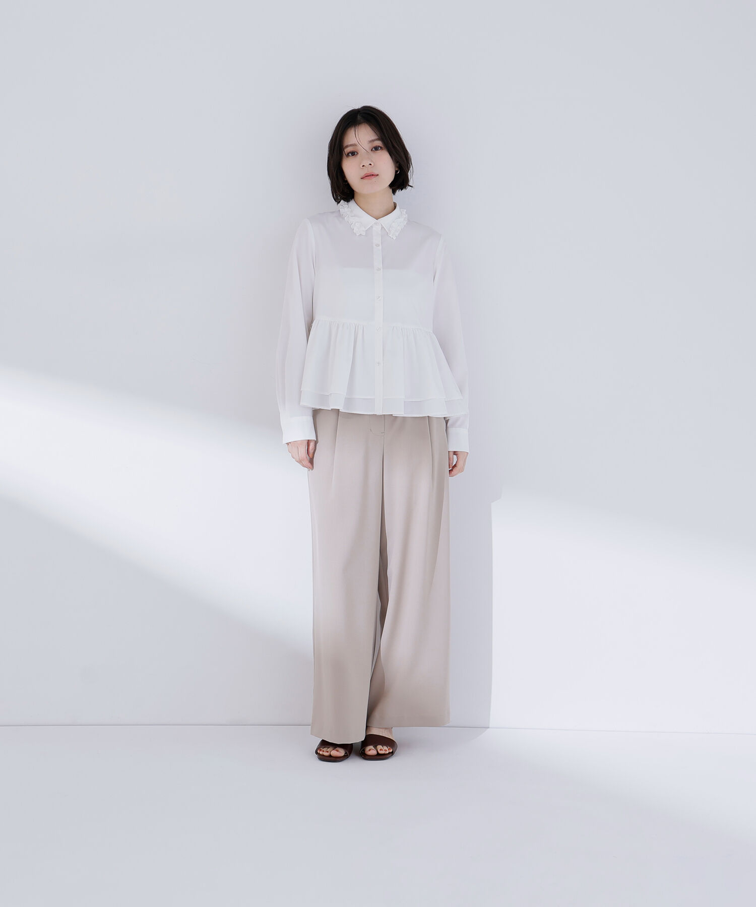  「フリルカラーシャツ」|シャツ・ブラウス|