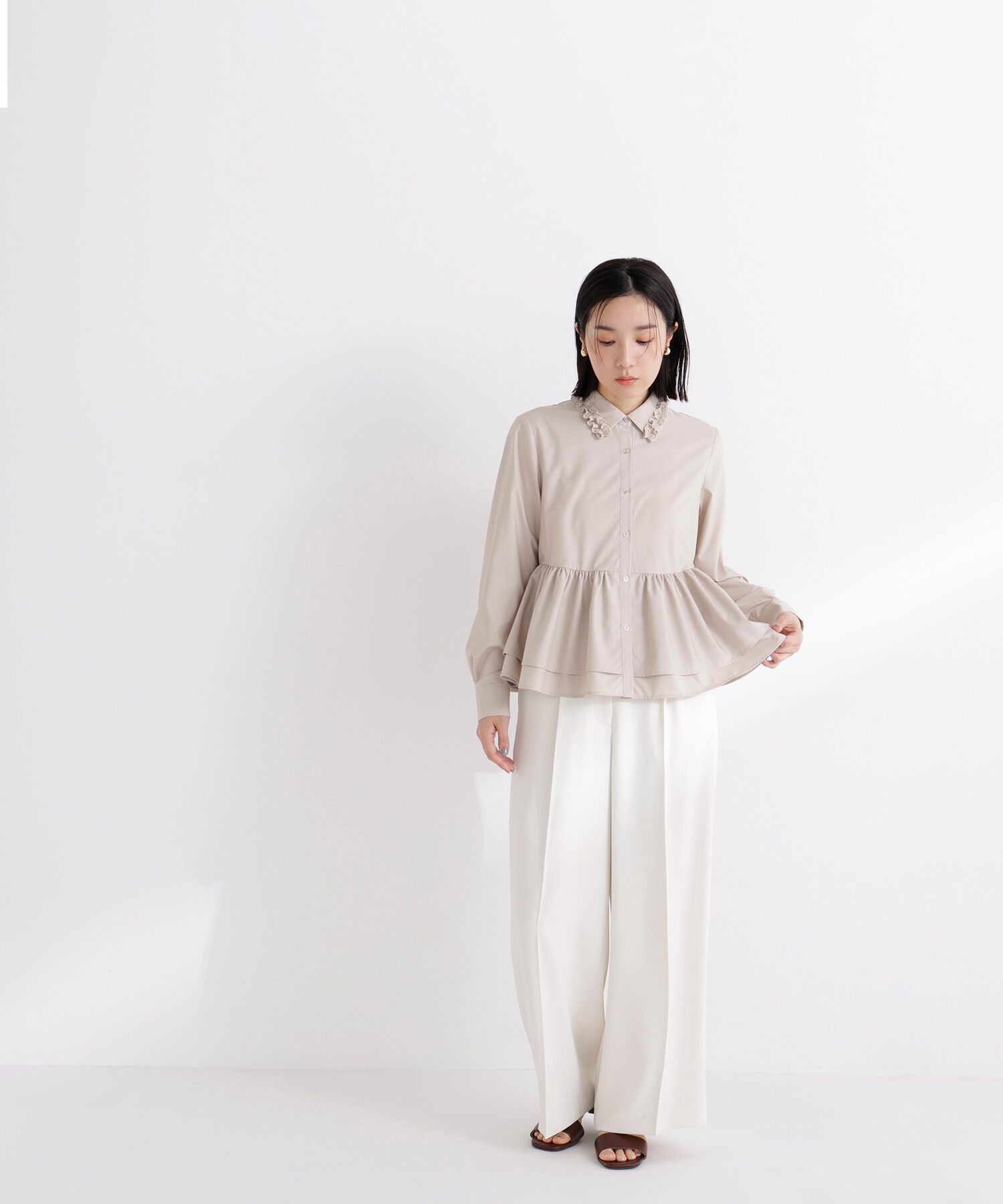  「フリルカラーシャツ」|シャツ・ブラウス|