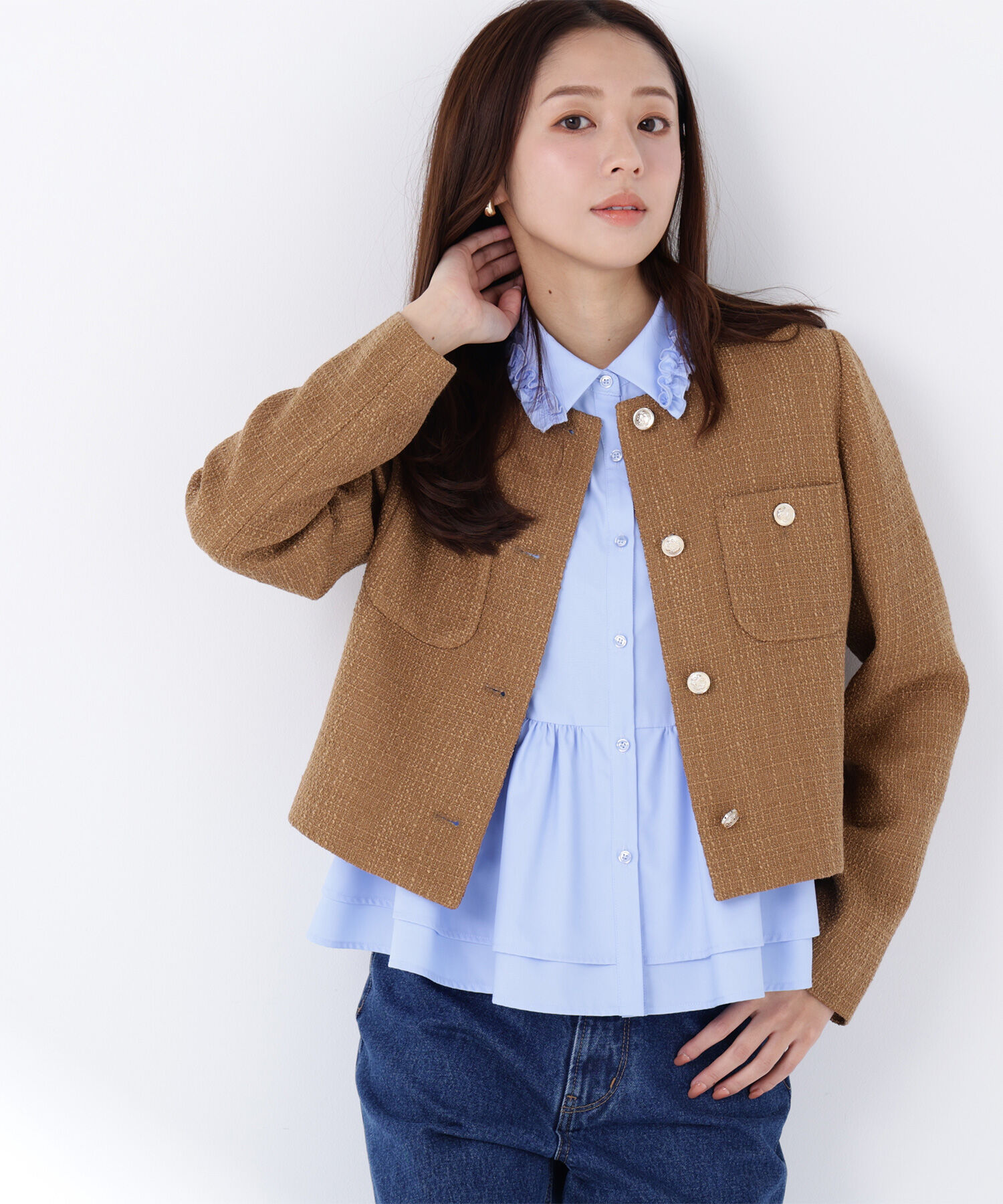  「フリルカラーシャツ」|シャツ・ブラウス|