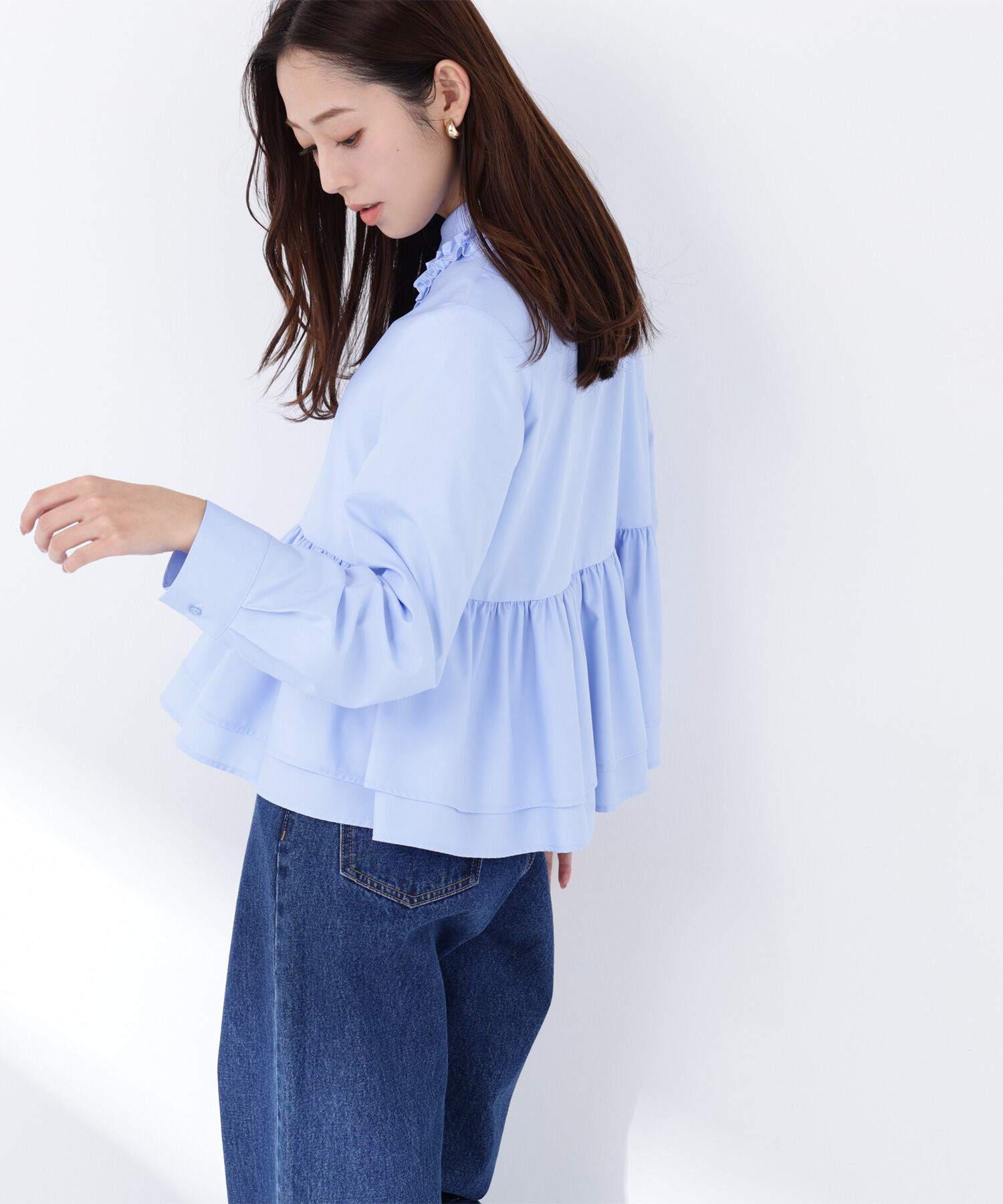  「フリルカラーシャツ」|シャツ・ブラウス|