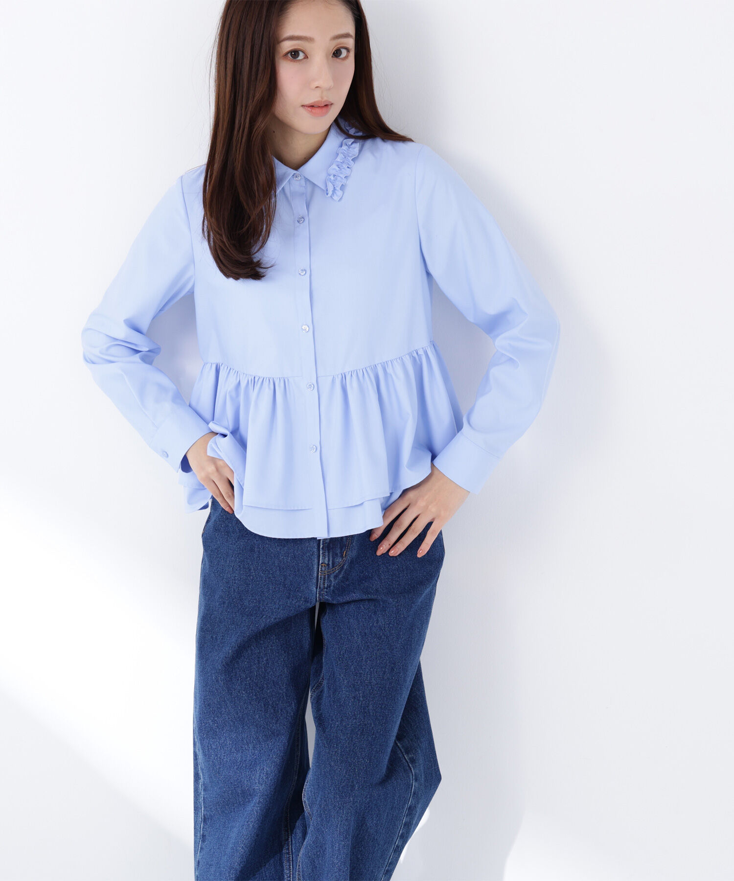  「フリルカラーシャツ」|シャツ・ブラウス|