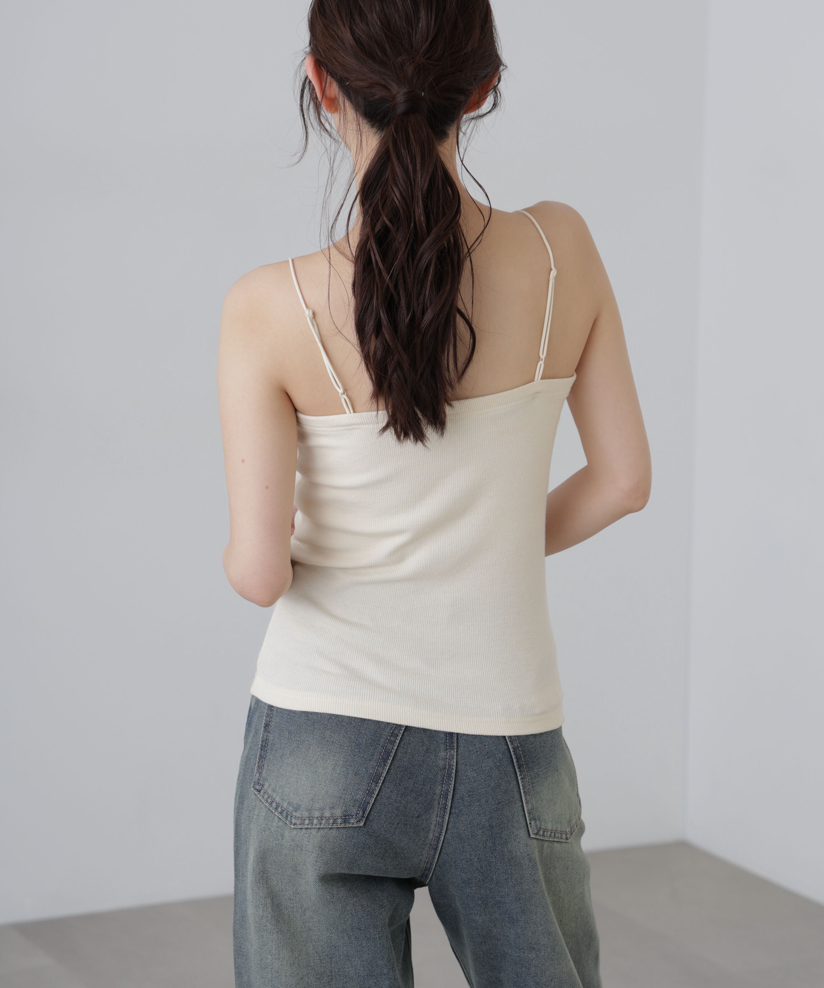  「カップ付きベアキャミソール」|Tシャツ・カットソー|