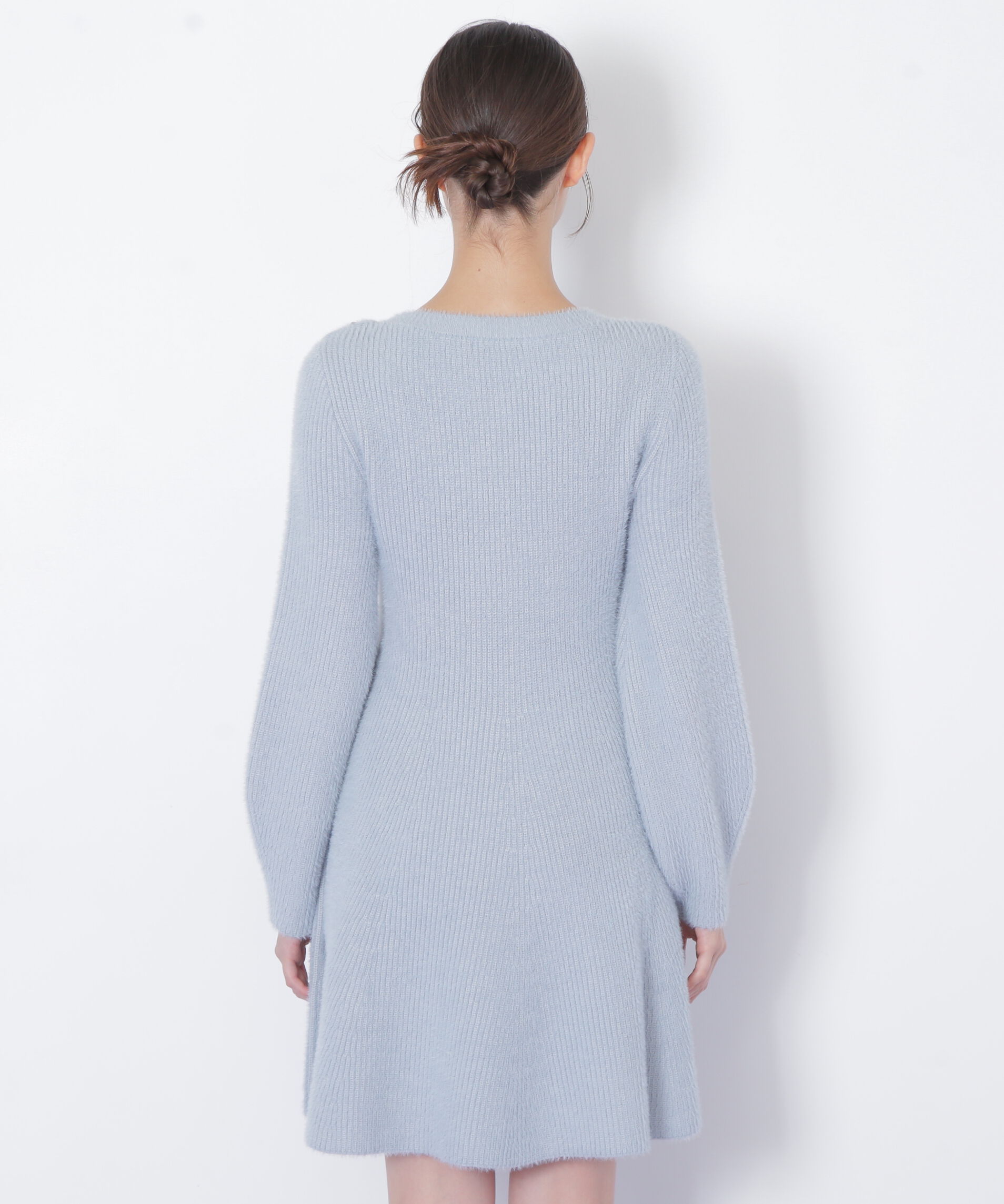  「シャギーミニニットワンピース」|ワンピース|