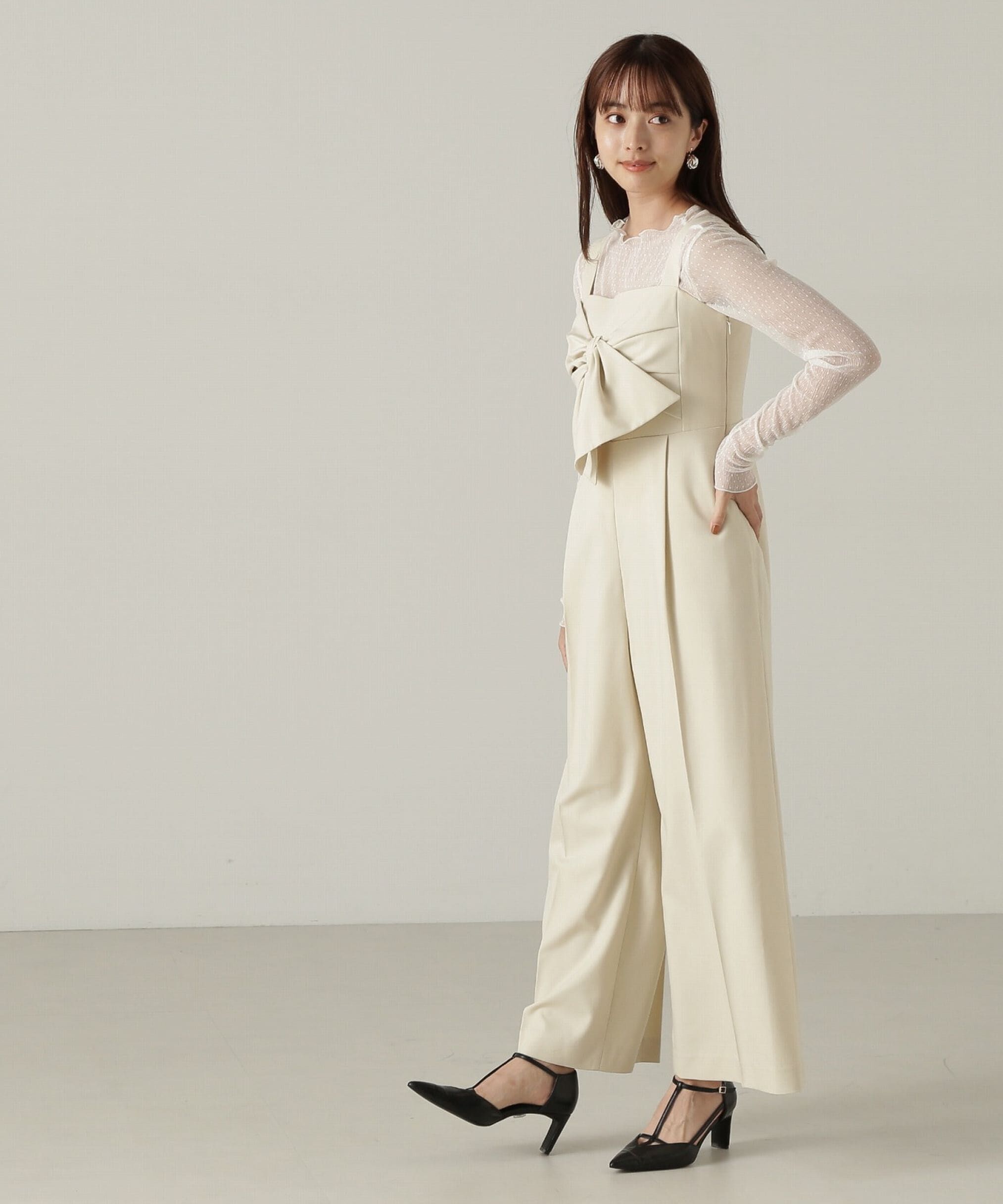 PROPORTION BODY DRESSING「リボンオールインワン」|ワンピース|