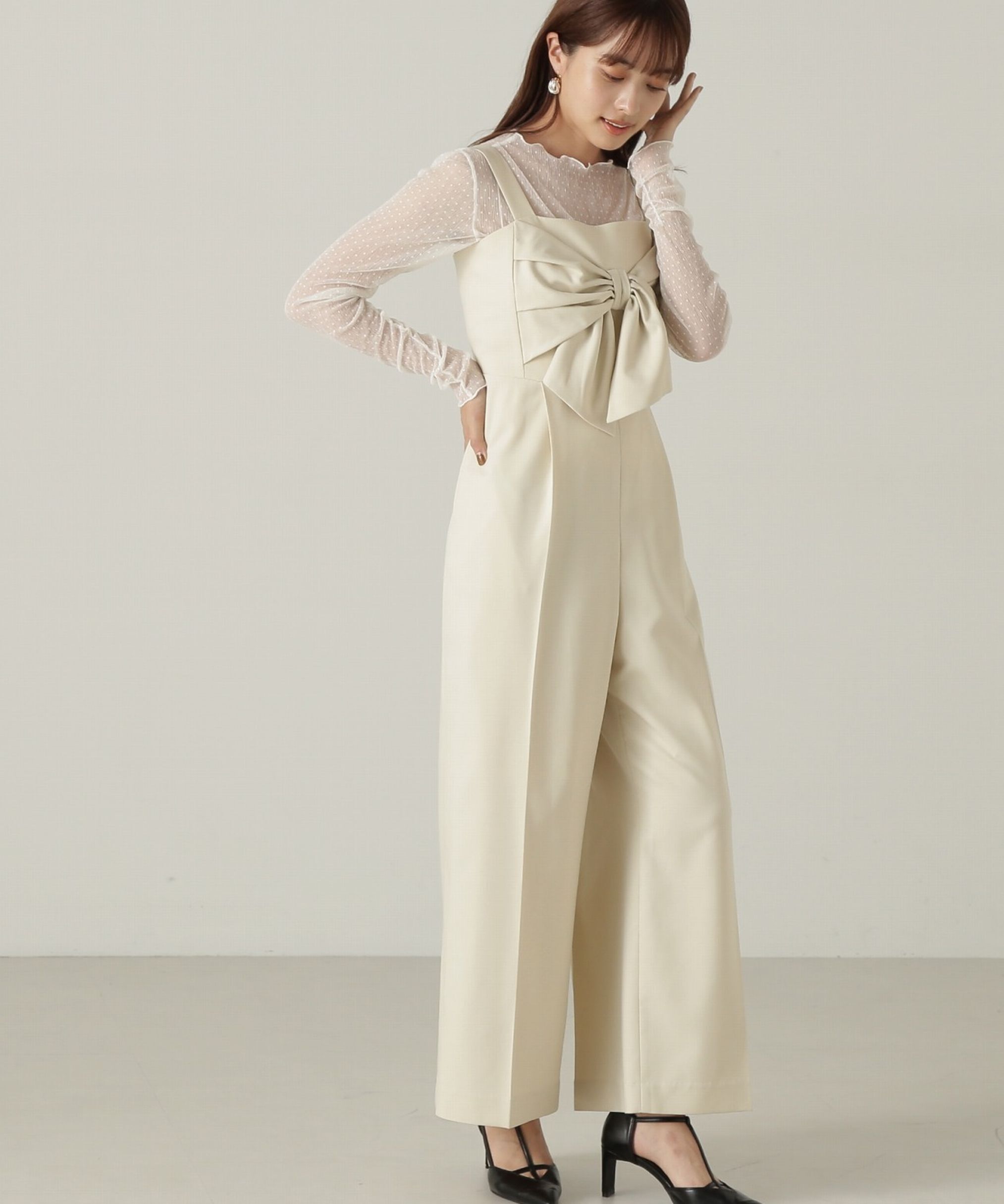 PROPORTION BODY DRESSING「リボンオールインワン」|ワンピース|