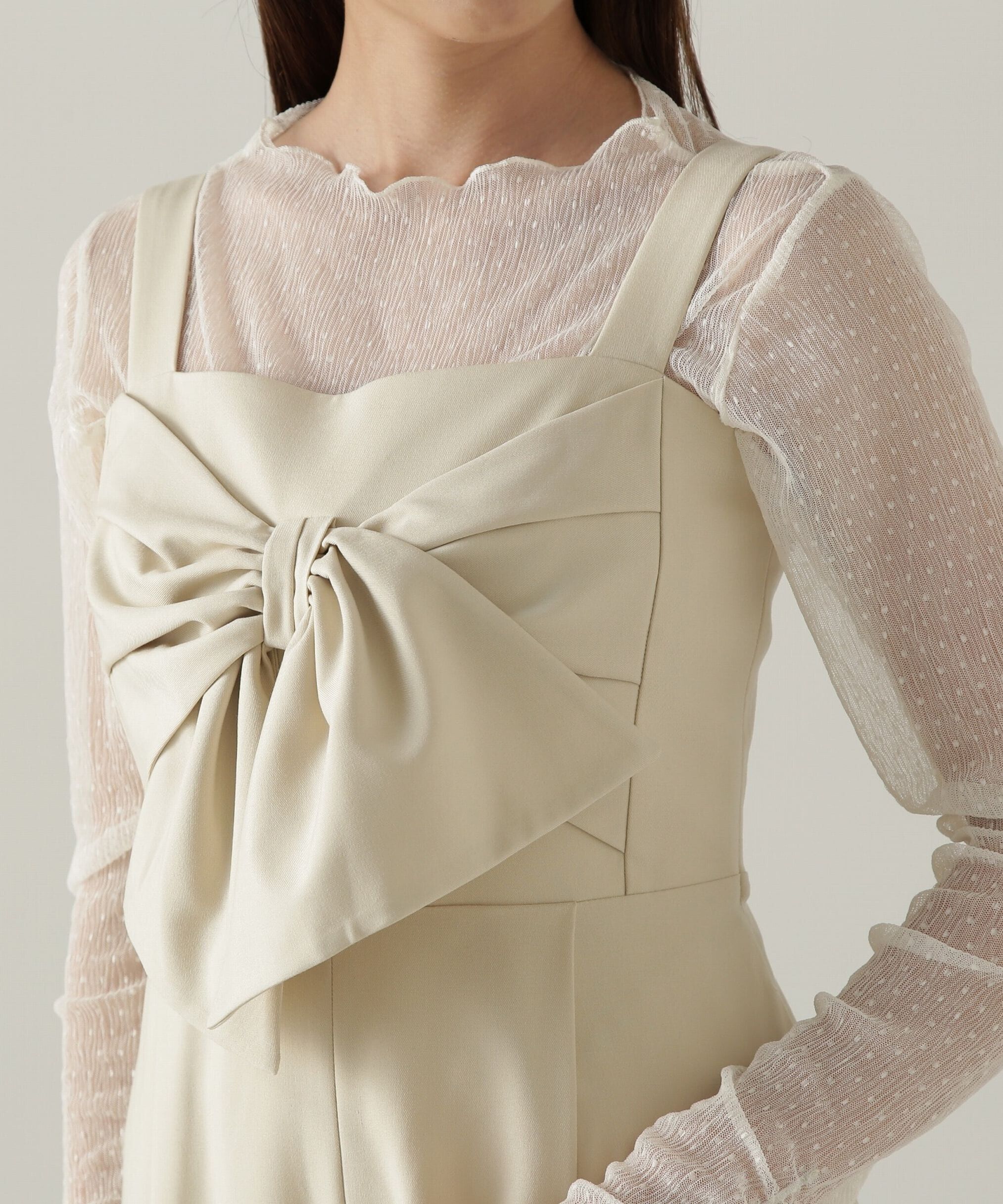 PROPORTION BODY DRESSING「リボンオールインワン」|ワンピース|