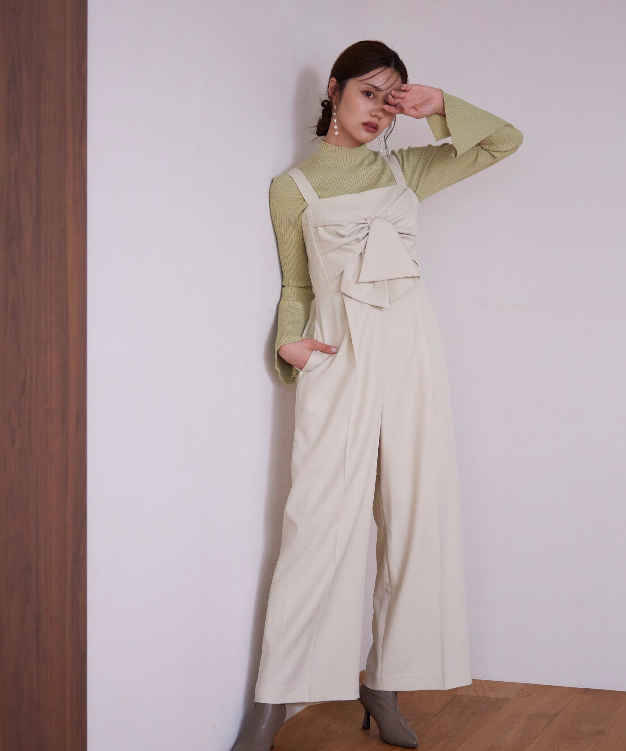 PROPORTION BODY DRESSING「リボンオールインワン」|ワンピース|