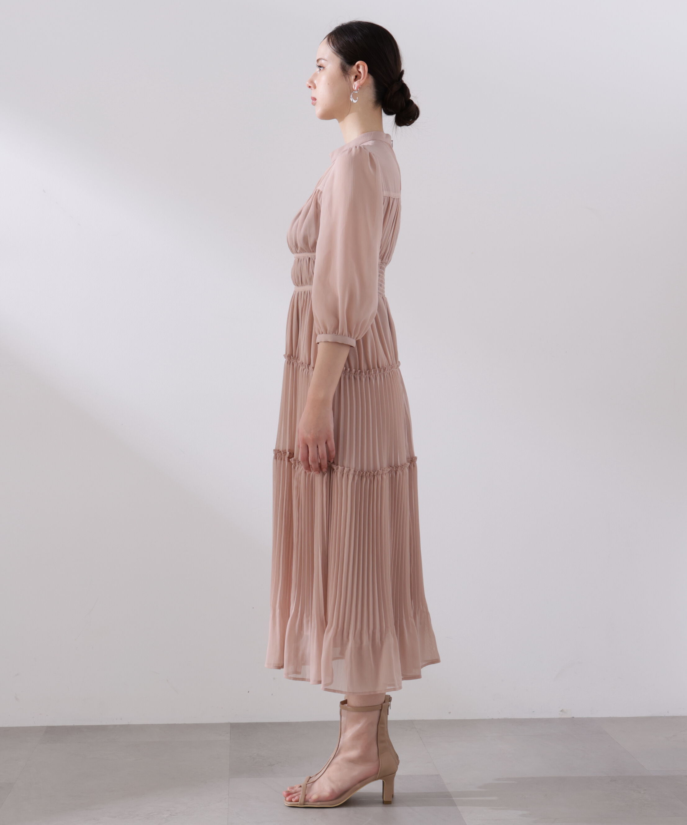 PROPORTION BODY DRESSING「＜L＞ピンタックロングワンピース　26SS」|ワンピース|