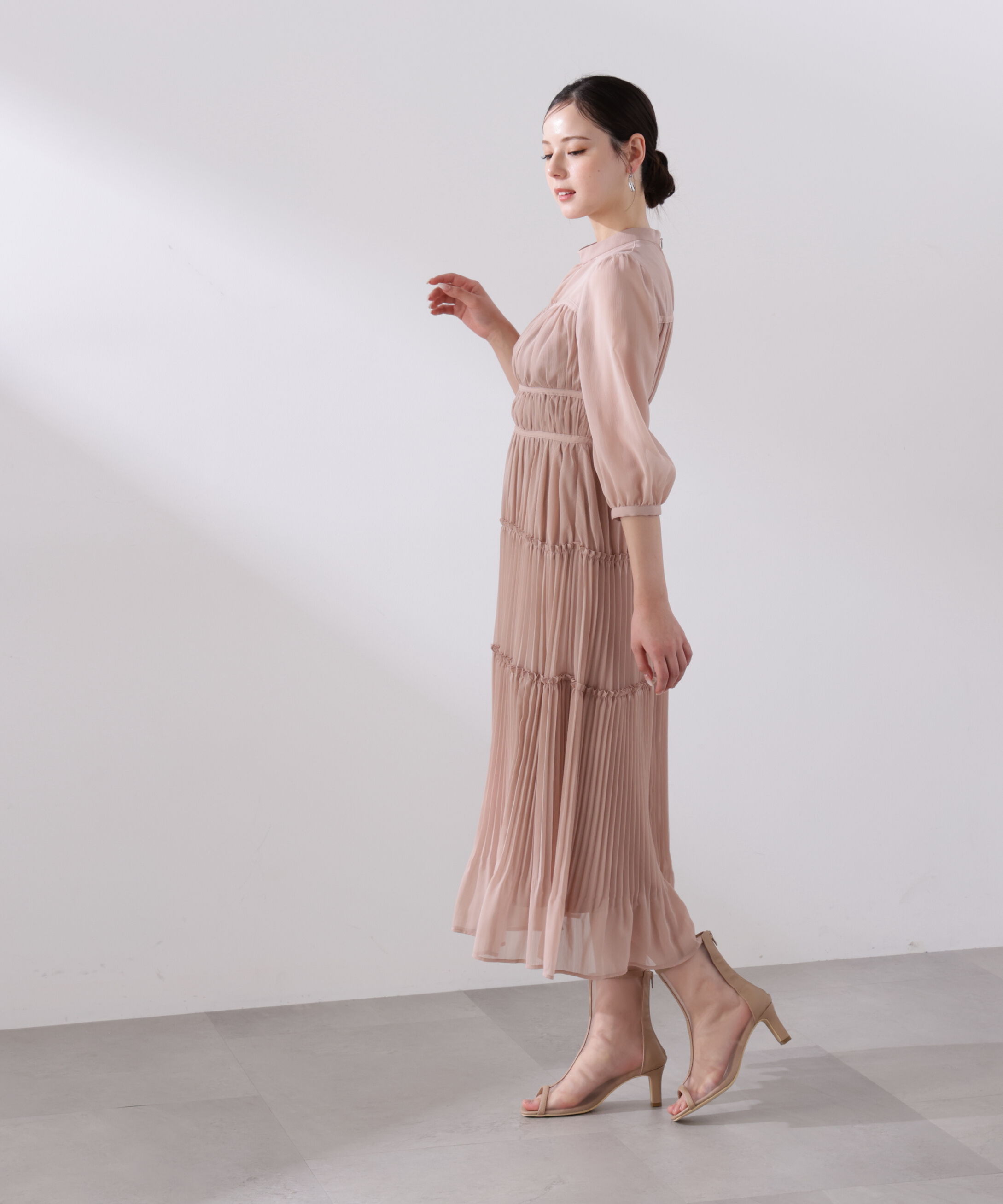 PROPORTION BODY DRESSING「＜L＞ピンタックロングワンピース　26SS」|ワンピース|