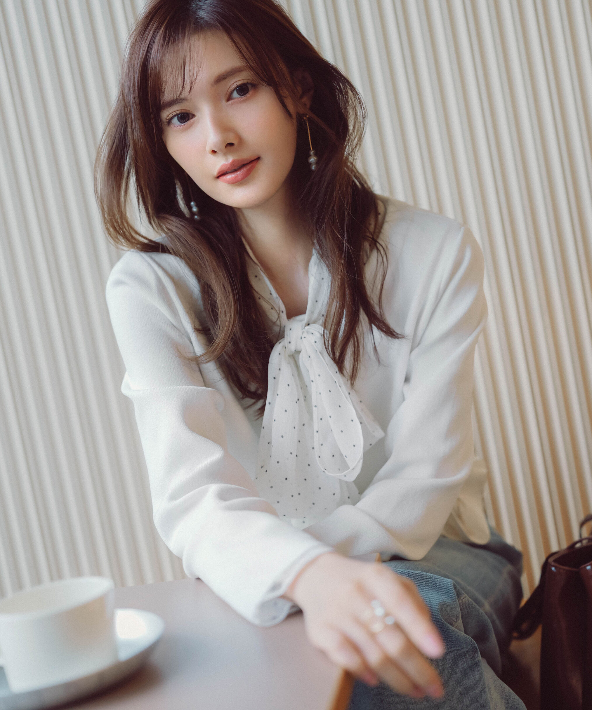 PROPORTION BODY DRESSING「〈a/mie〉ホイップペプラムニット　26SS」|カーディガン|