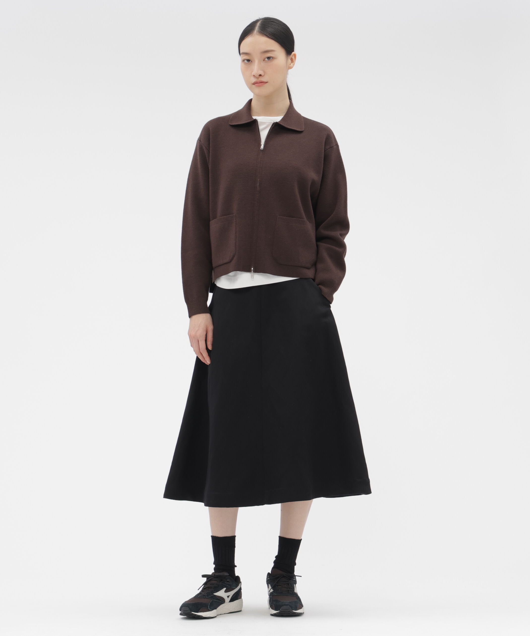  「FINE WOOL MILANO RIB KNITWEAR」|カーディガン|