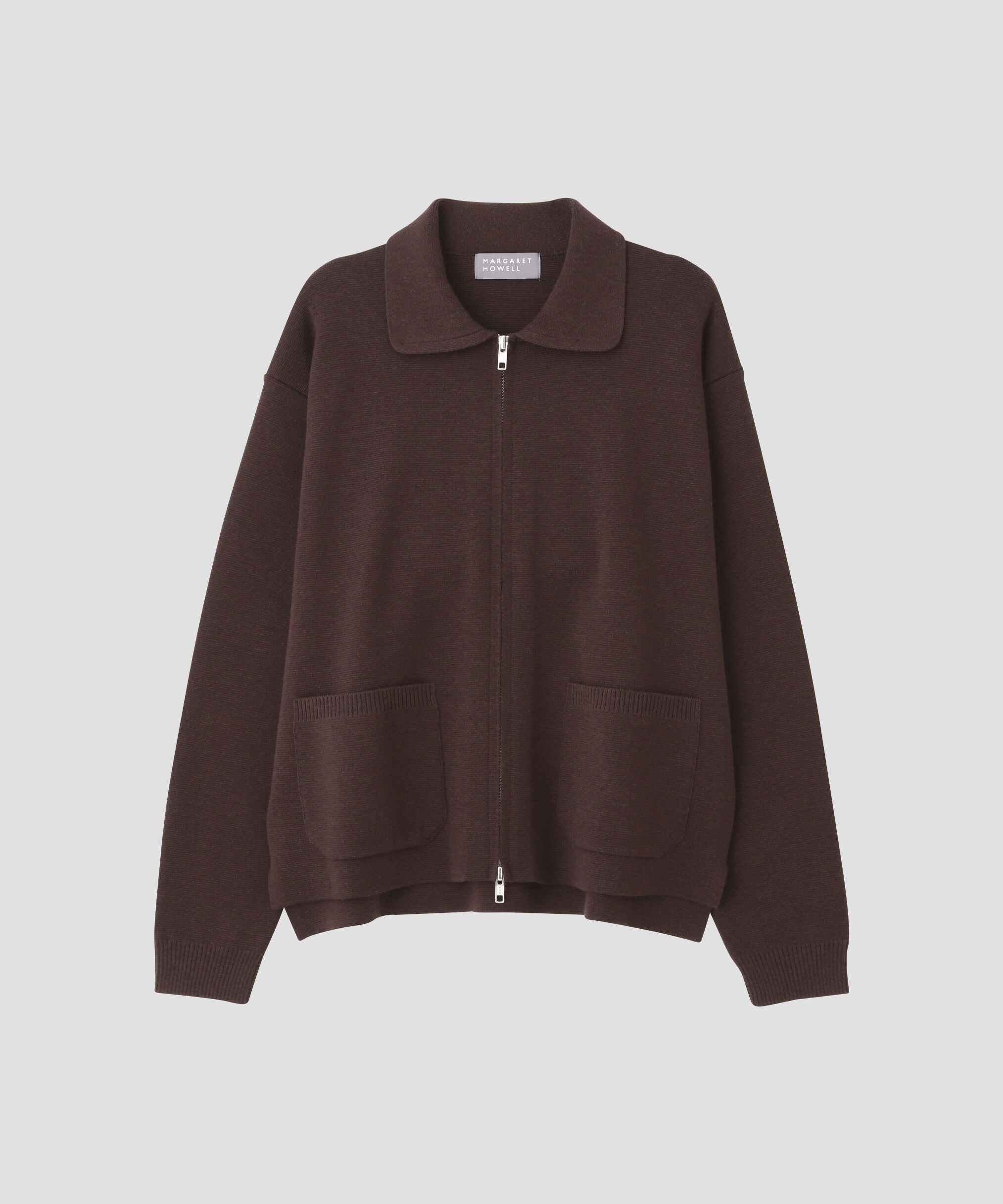  「FINE WOOL MILANO RIB KNITWEAR」|カーディガン|