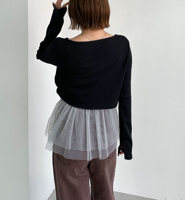 archives「ＦリボンカットＣＤ&times;ドッキングキャミＳＥＴ」|カーディガン|