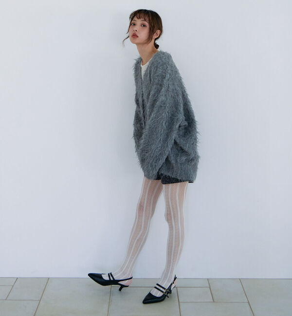 archives「ロングシャギーミドルニットカーディガン」|カーディガン|