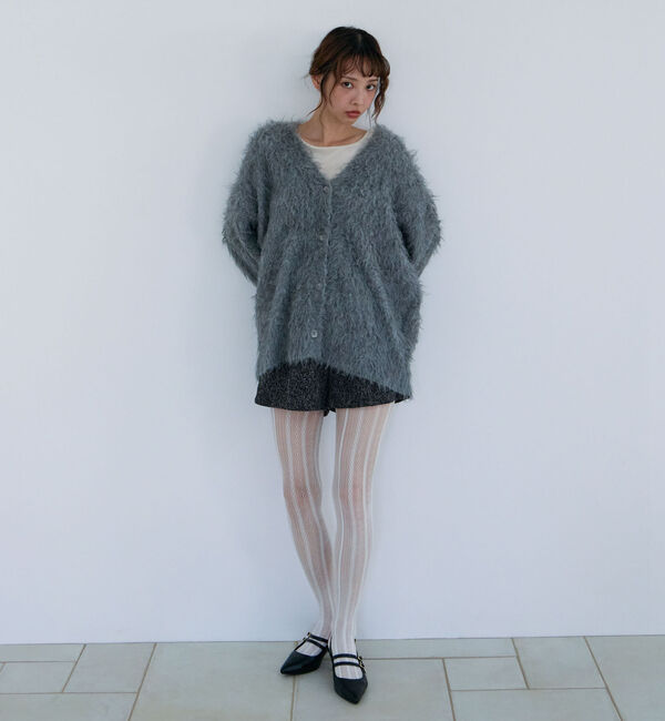 archives「ロングシャギーミドルニットカーディガン」|カーディガン|