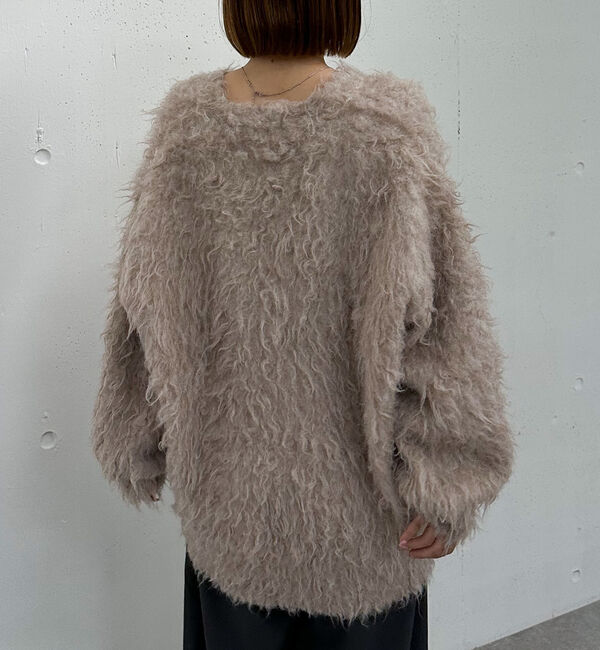 archives「ロングシャギーミドルニットカーディガン」|カーディガン|