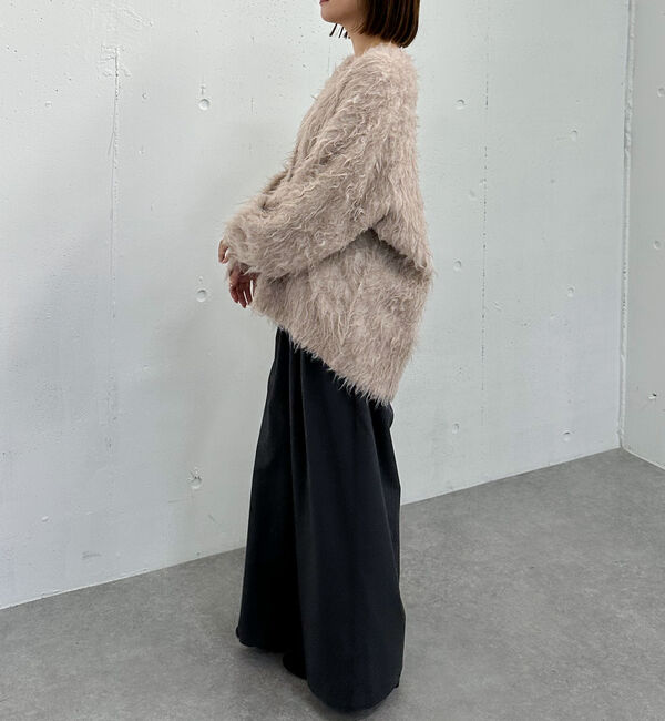 archives「ロングシャギーミドルニットカーディガン」|カーディガン|