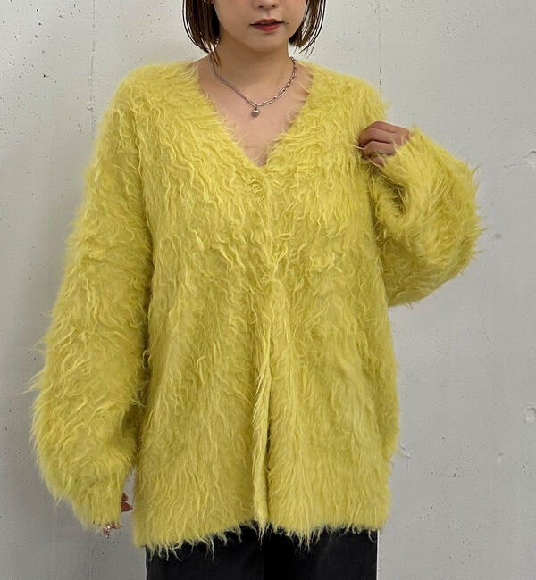 archives「ロングシャギーミドルニットカーディガン」|カーディガン|