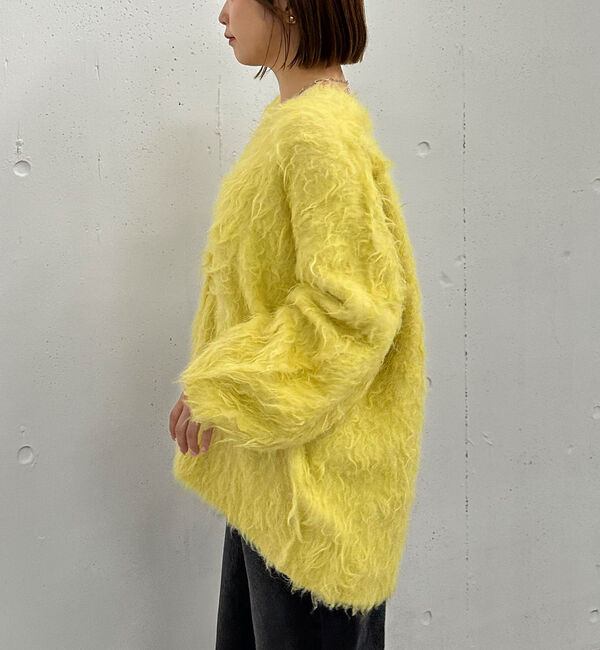 archives「ロングシャギーミドルニットカーディガン」|カーディガン|