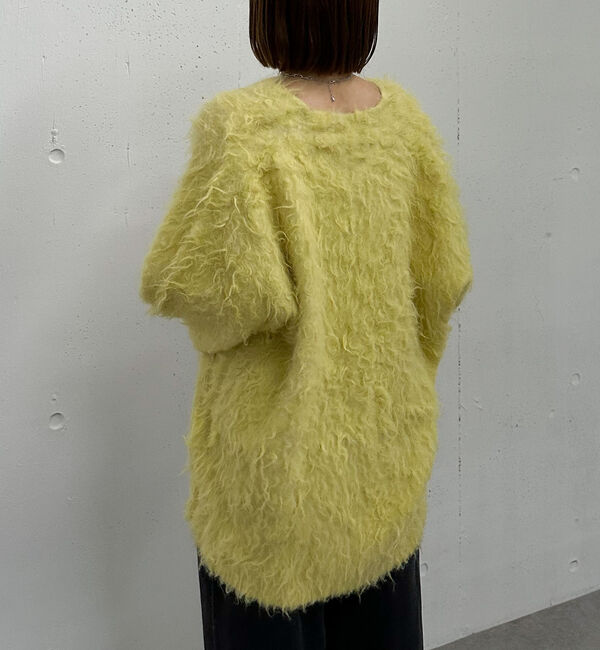 archives「ロングシャギーミドルニットカーディガン」|カーディガン|