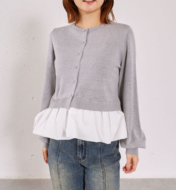 archives「【アンチピリンク】ドッキングバルーンニットカーディガン」|カーディガン|