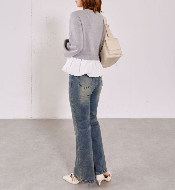 archives「【アンチピリンク】ドッキングバルーンニットカーディガン」|カーディガン|