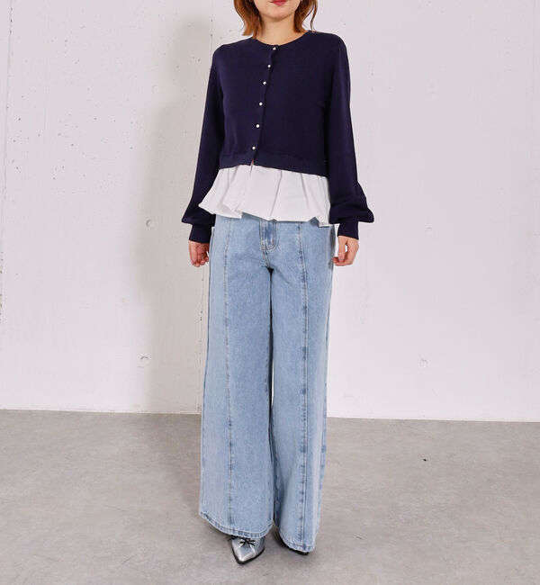 archives「【アンチピリンク】ドッキングバルーンニットカーディガン」|カーディガン|