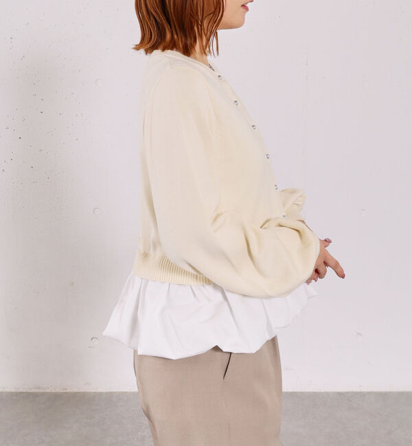 archives「【アンチピリンク】ドッキングバルーンニットカーディガン」|カーディガン|