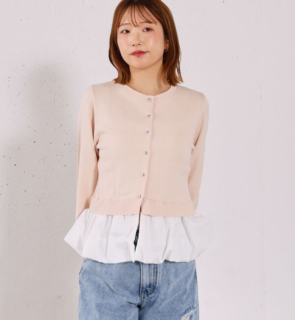 archives「【アンチピリンク】ドッキングバルーンニットカーディガン」|カーディガン|