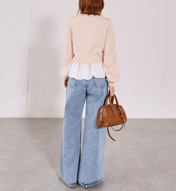 archives「【アンチピリンク】ドッキングバルーンニットカーディガン」|カーディガン|