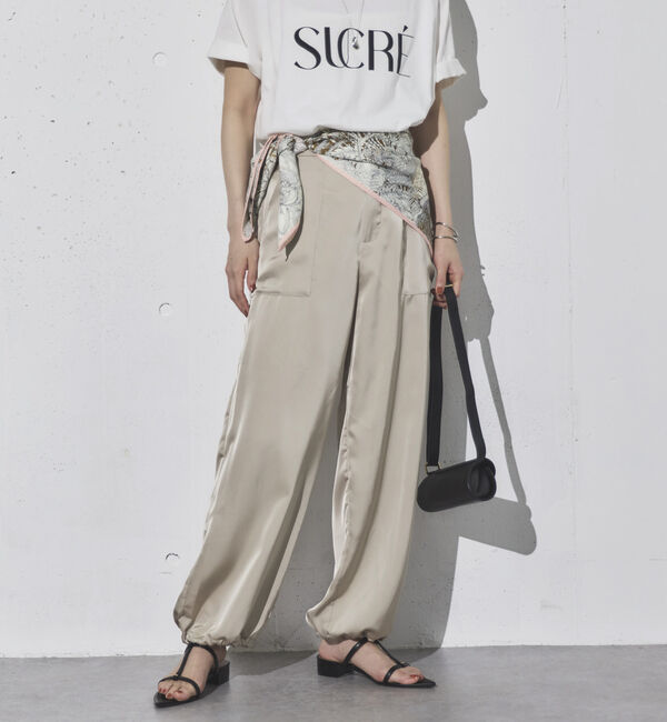 Doux archives「&rsquo;サテンパラシュートパンツ&rsquo;」|チノ|