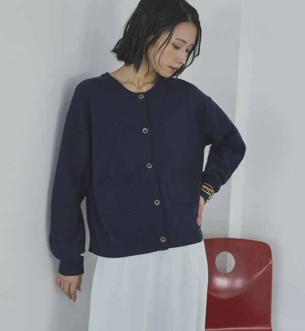 Doux archives「ニットジャケット」|カーディガン|