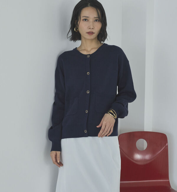 Doux archives「ニットジャケット」|カーディガン|