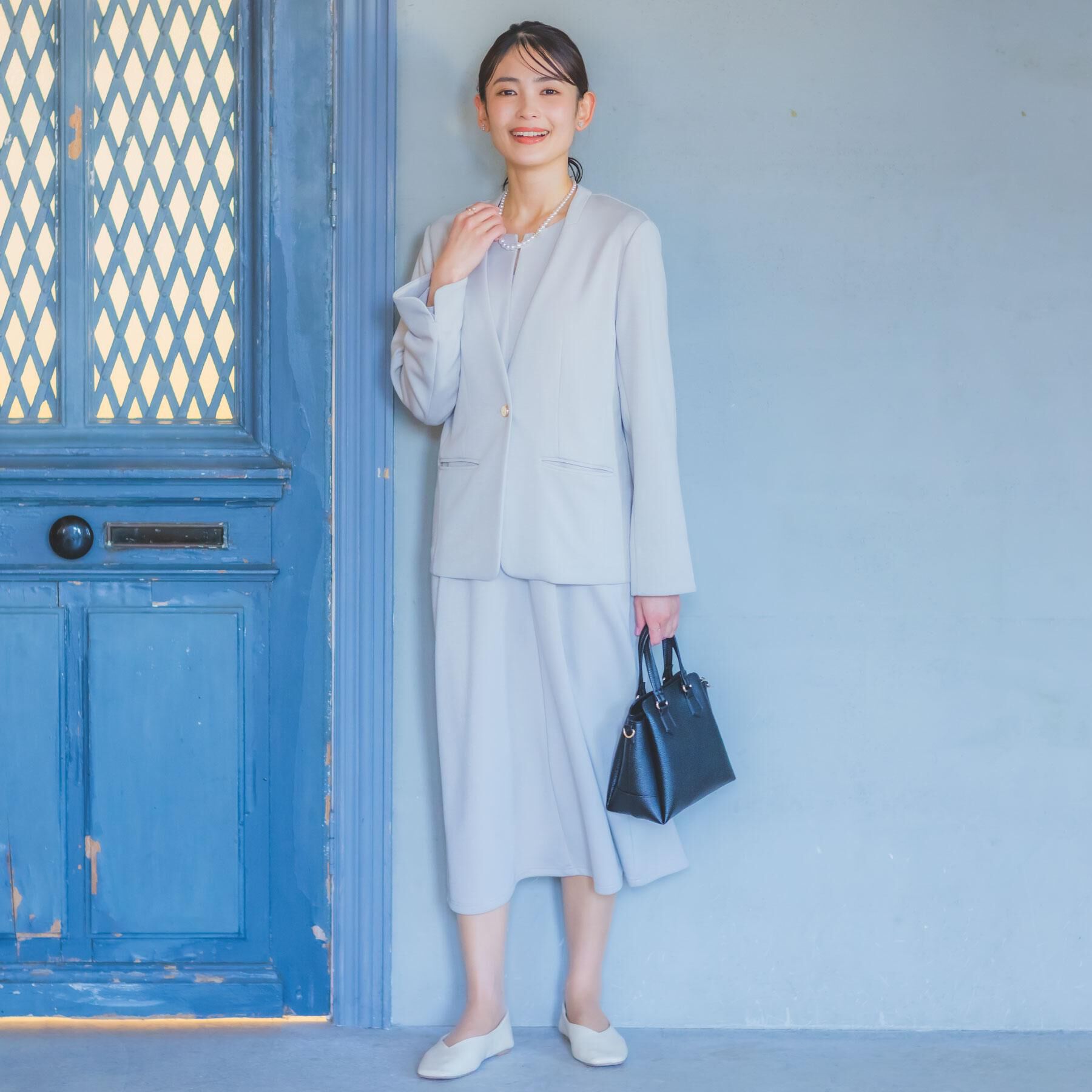 ITS&rsquo;DEMO「【入卒／洗濯機OK／セットアップ可】ダンボールノーカラージャケット」|ノーカラージャケット|