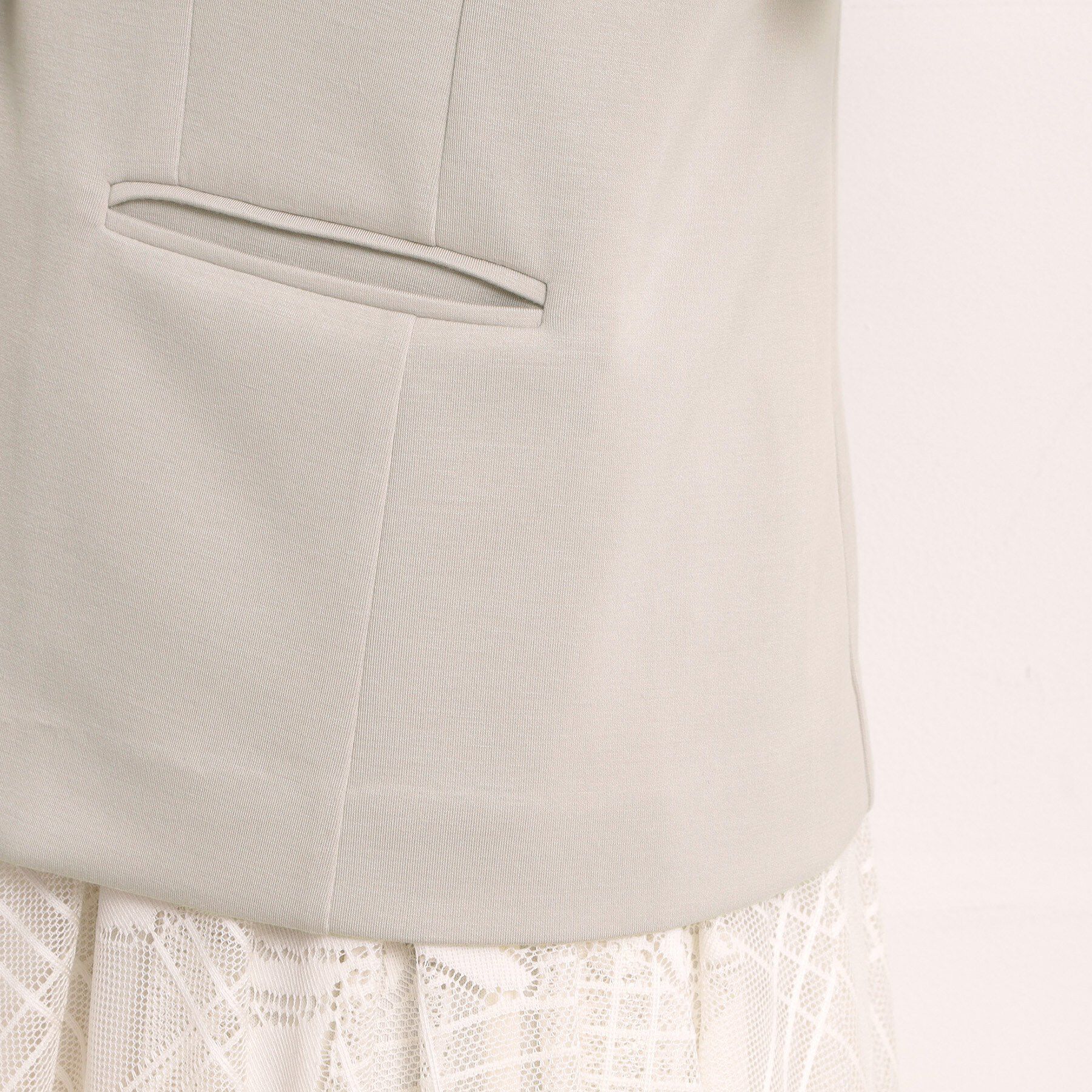 ITS&rsquo;DEMO「【入卒／洗濯機OK／セットアップ可】ダンボールノーカラージャケット」|ノーカラージャケット|