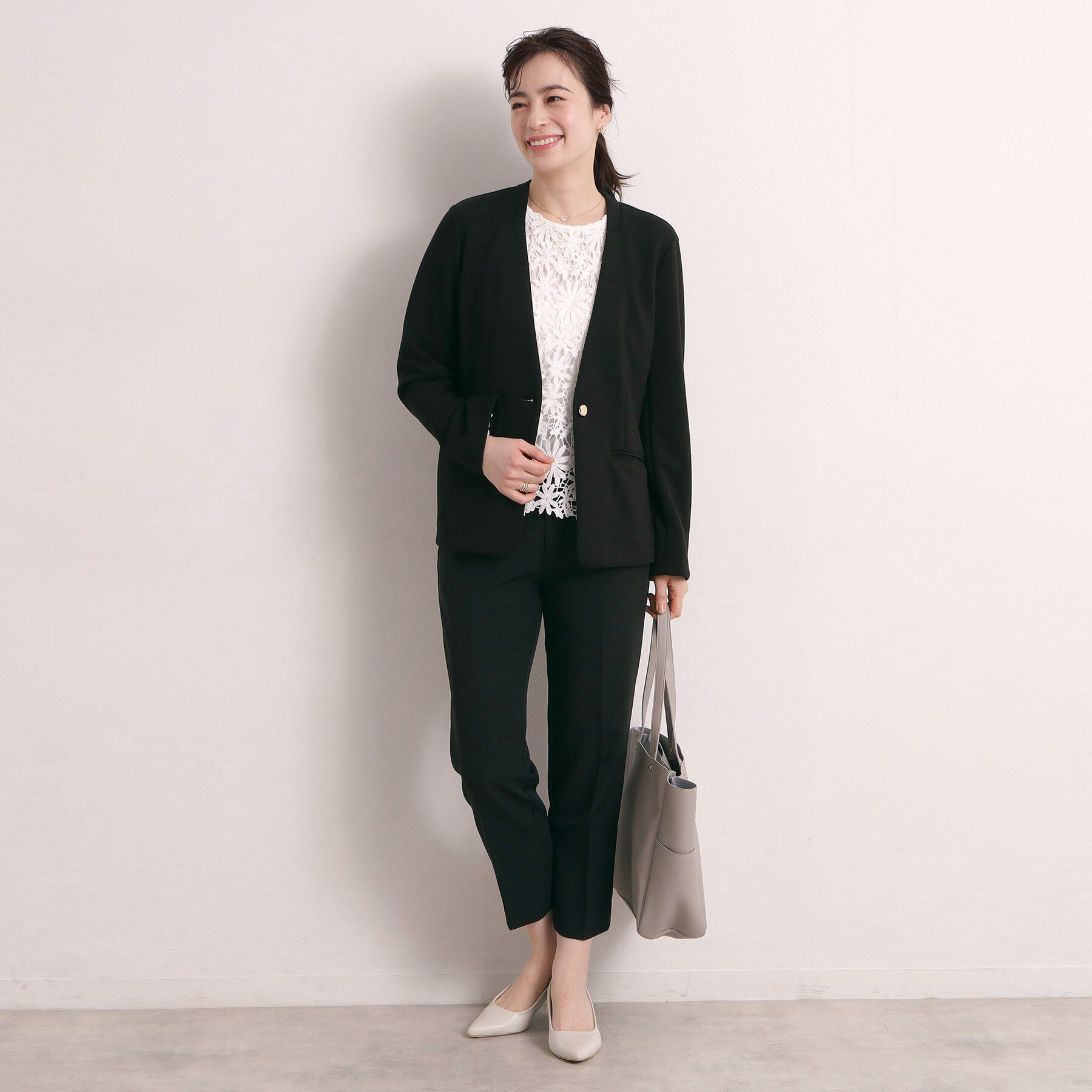 ITS&rsquo;DEMO「【入卒／洗濯機OK／セットアップ可】ダンボールノーカラージャケット」|ノーカラージャケット|