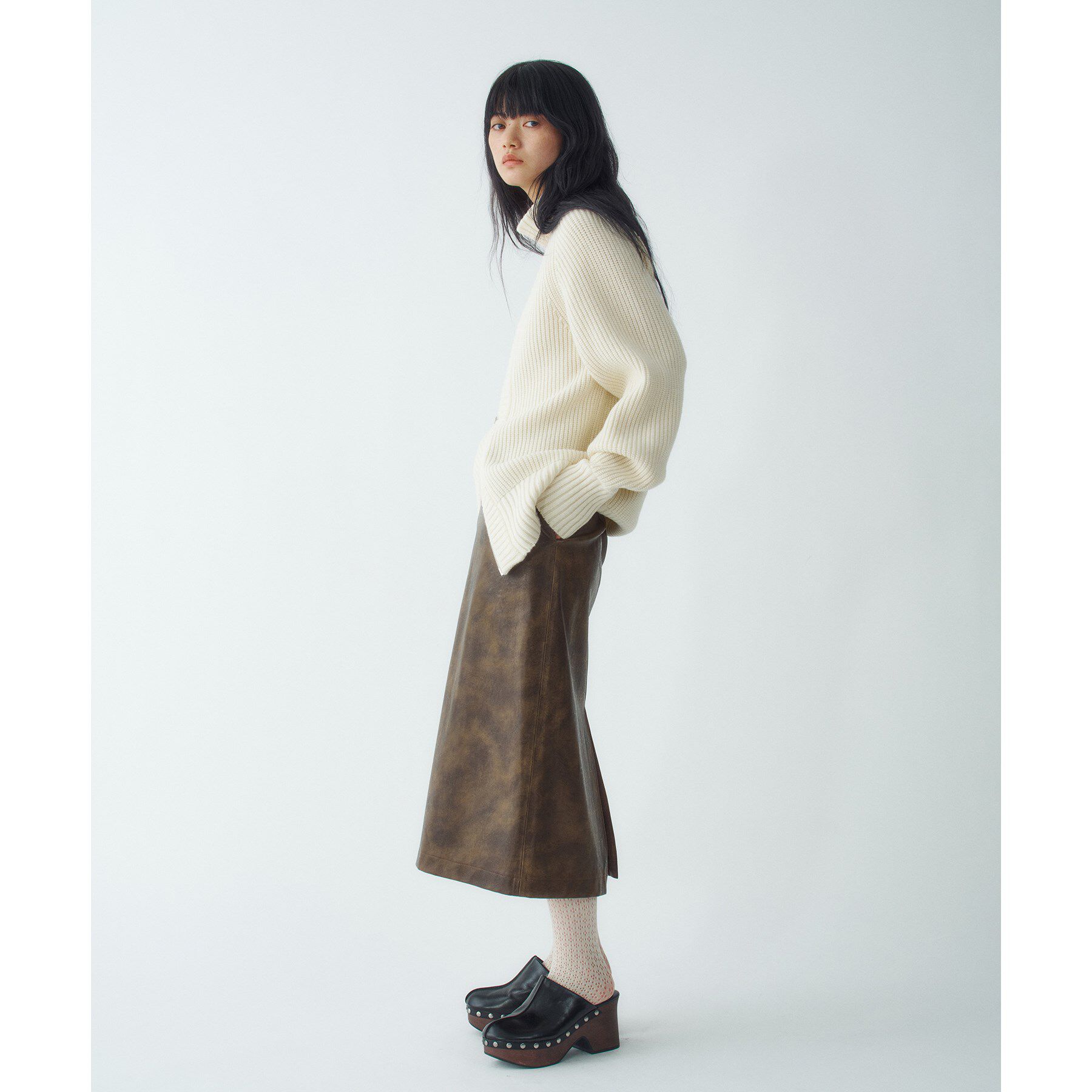 CODE A「dual form zip knit」|カーディガン|