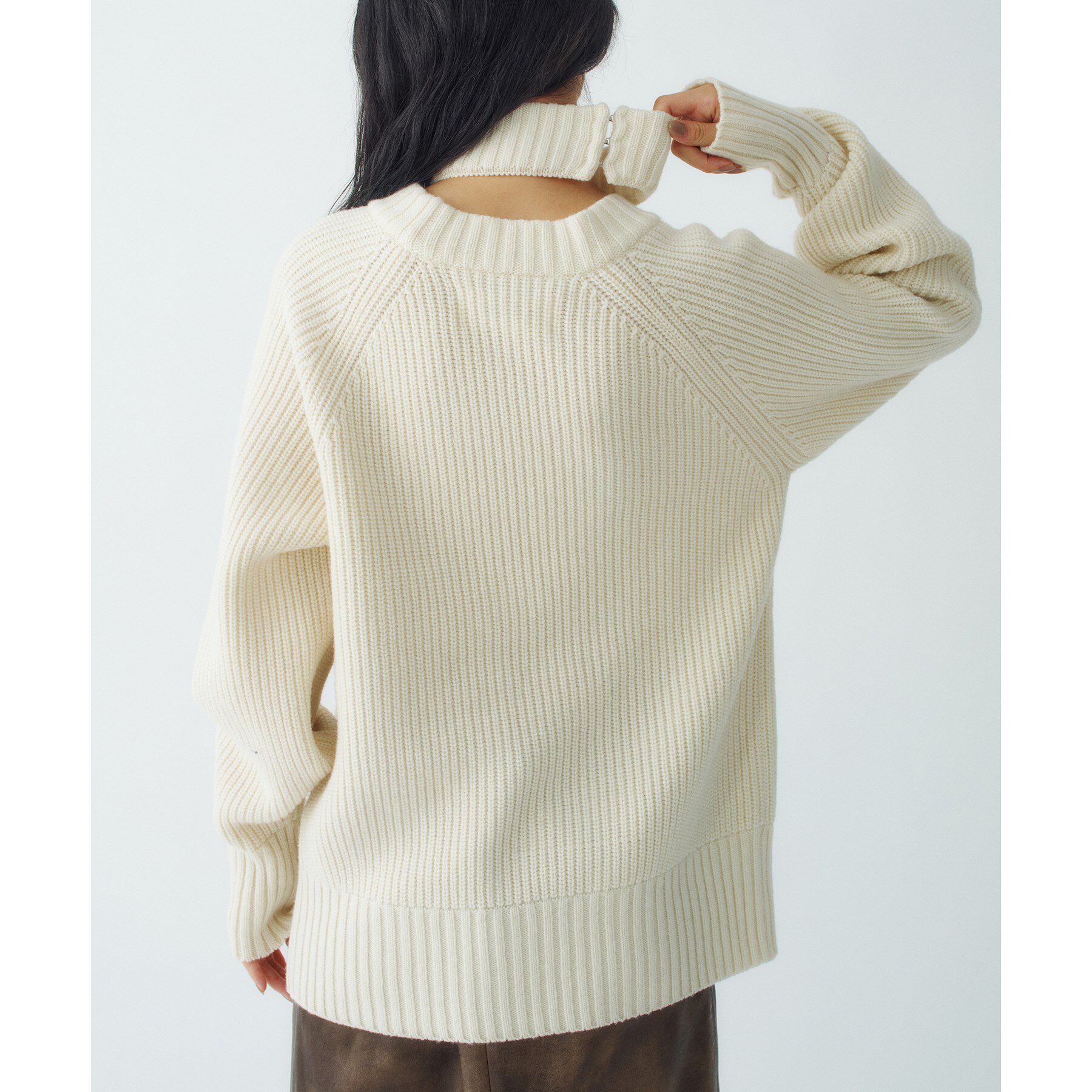 CODE A「dual form zip knit」|カーディガン|