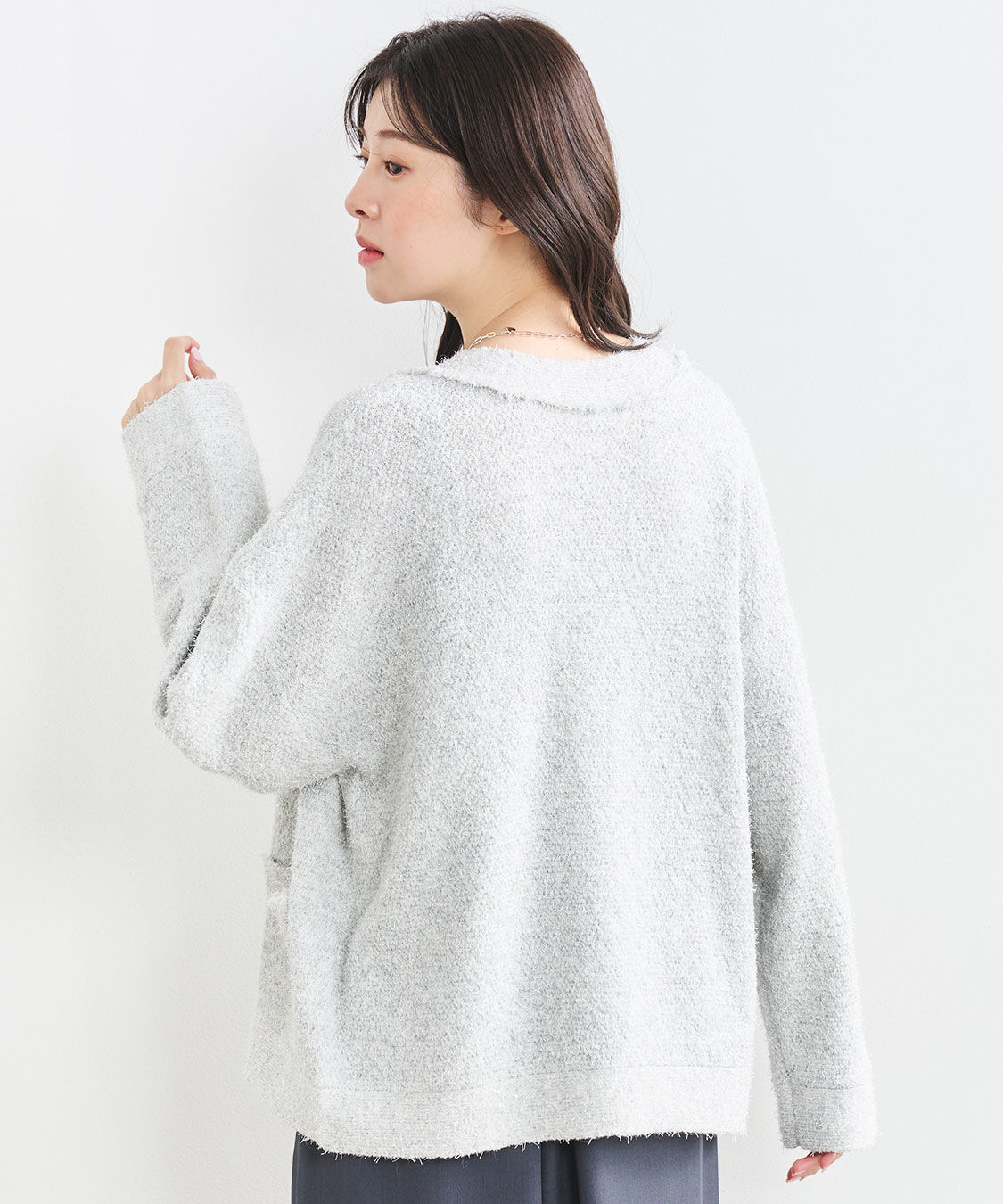 COCO DEAL「ツイーディーニットカーディガン」|ニット・セーター|