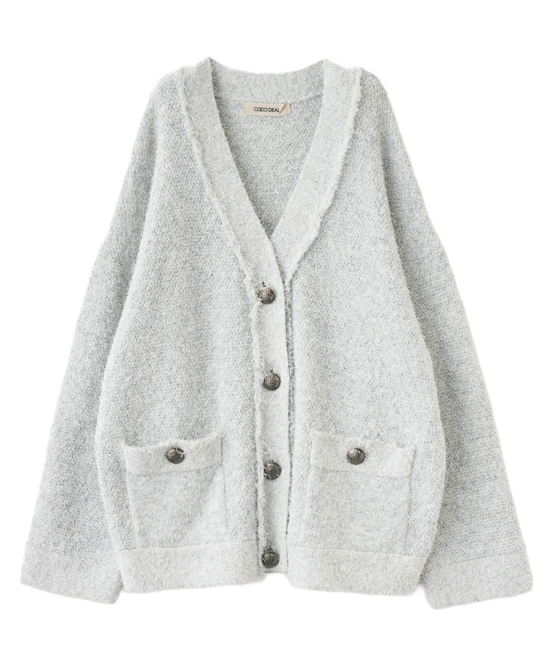 COCO DEAL「ツイーディーニットカーディガン」|ニット・セーター|