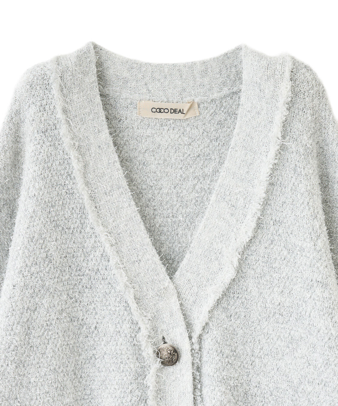 COCO DEAL「ツイーディーニットカーディガン」|ニット・セーター|