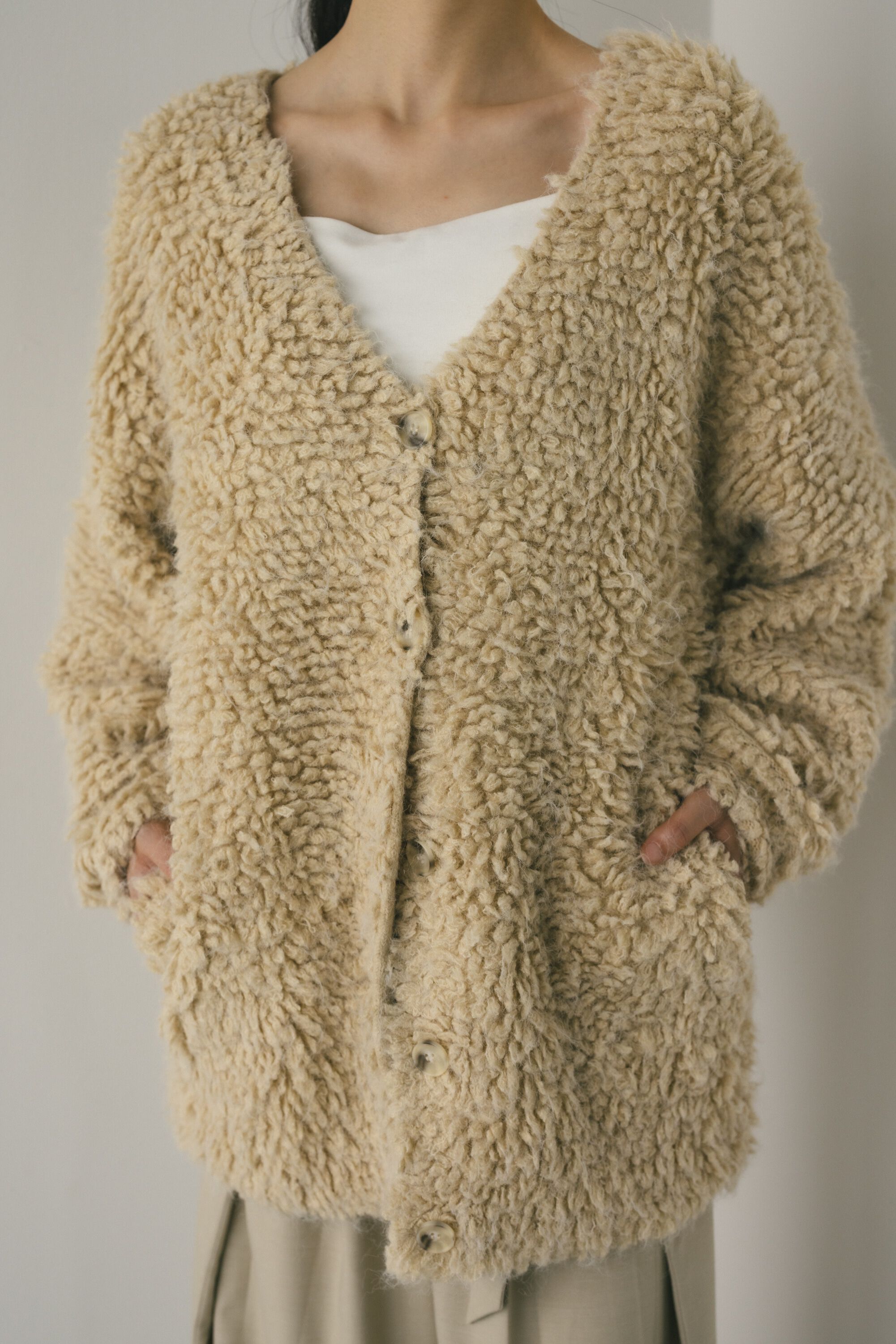 STYLEMIXER「ミックスループニットカーデ」|カーディガン|