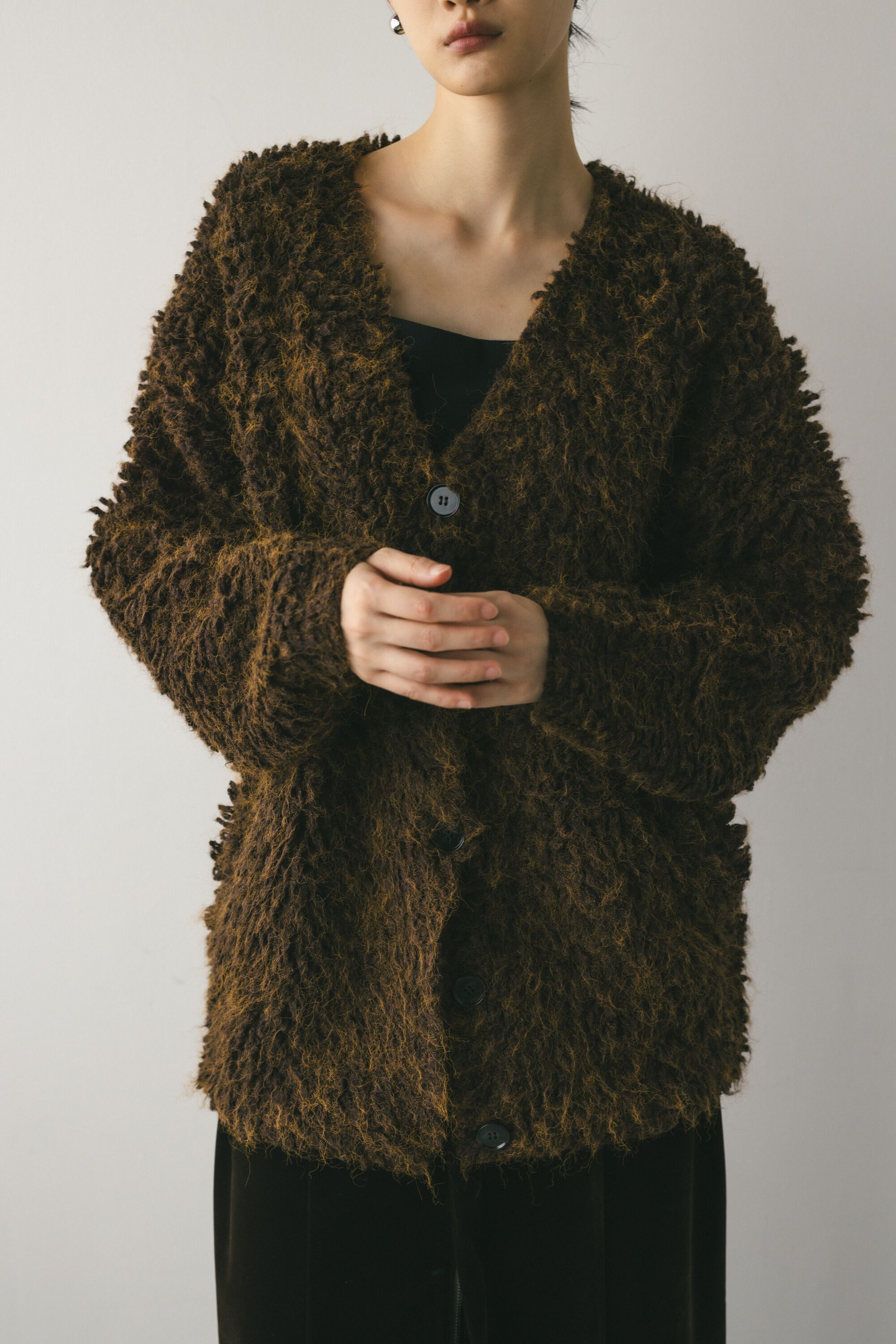 STYLEMIXER「ミックスループニットカーデ」|カーディガン|